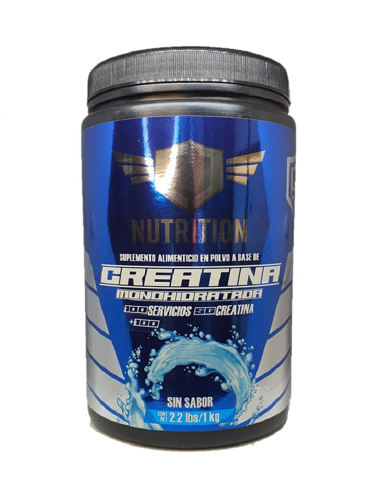 Creatina EJ Nutrition 1 kg monohidratada pura para fuerza, masa muscular y recuperación física