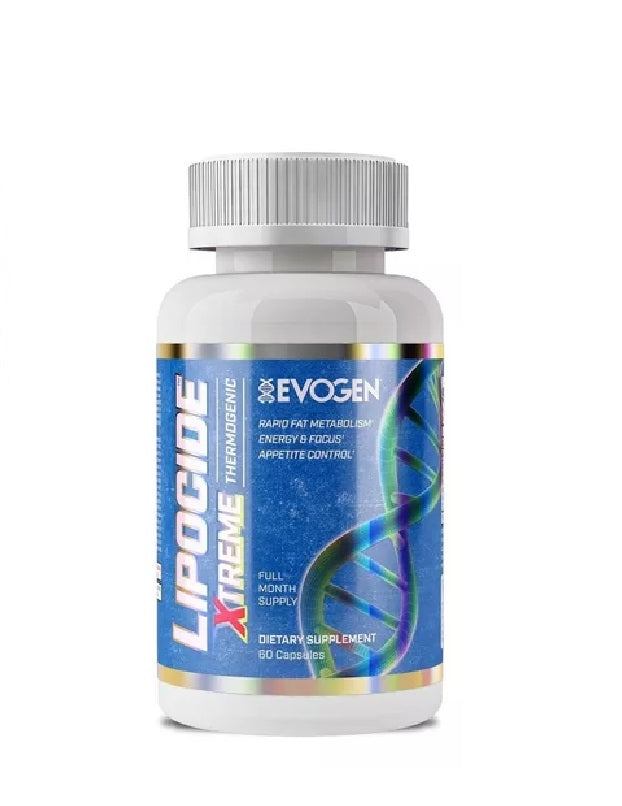 Lipocide Xtreme Evogen 60 cápsulas termogénico potente para quema de grasa y energía prolongada