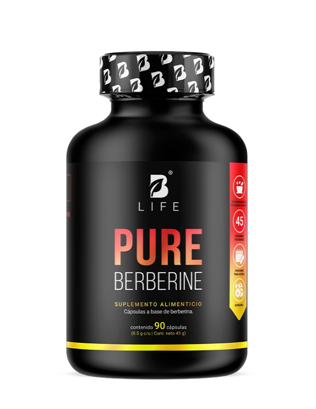 Berberina Pura B Life 90 cápsulas para apoyo metabólico, glucosa y colesterol