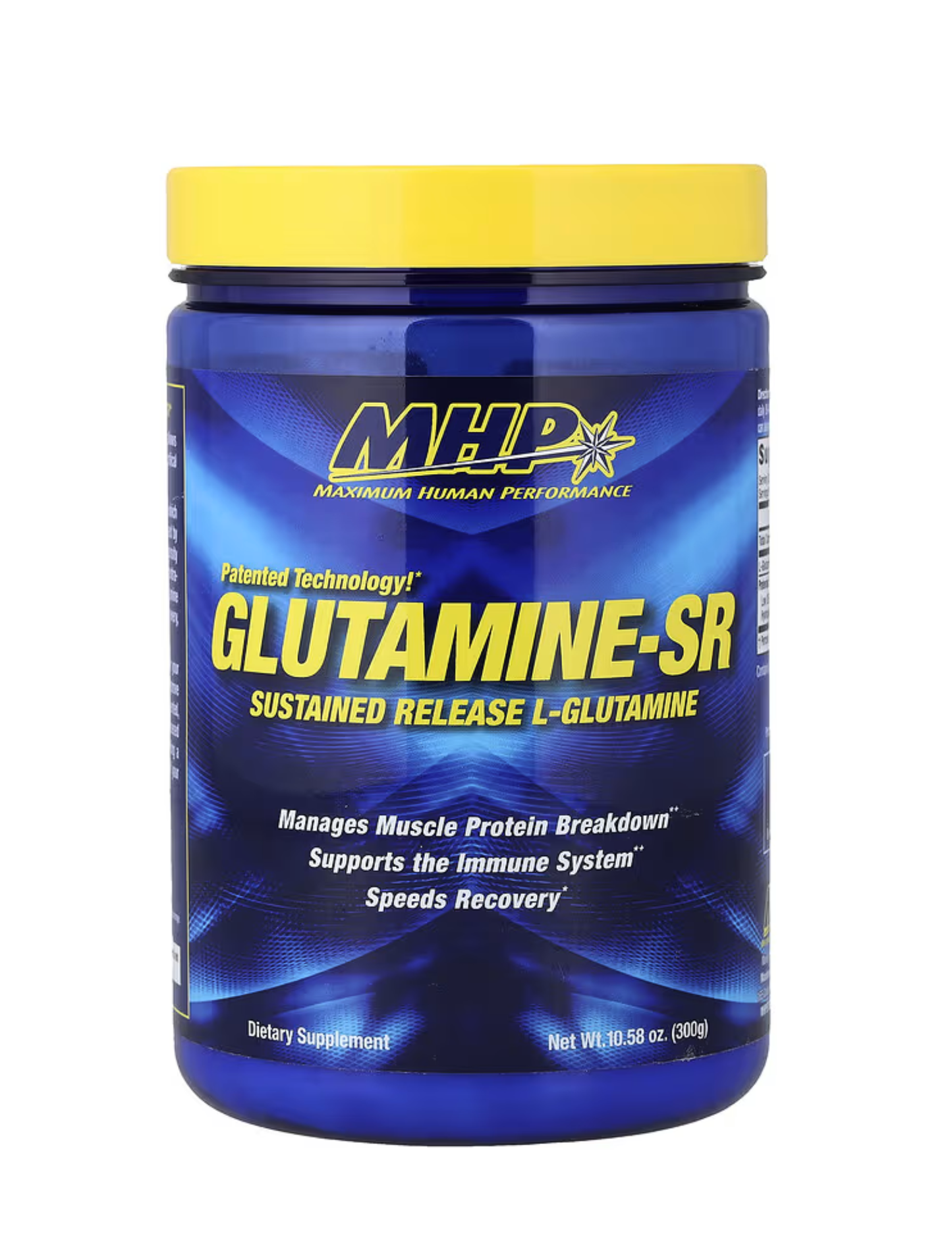 Glutamine-SR MHP 300 g — L-glutamina de liberación sostenida para recuperación muscular