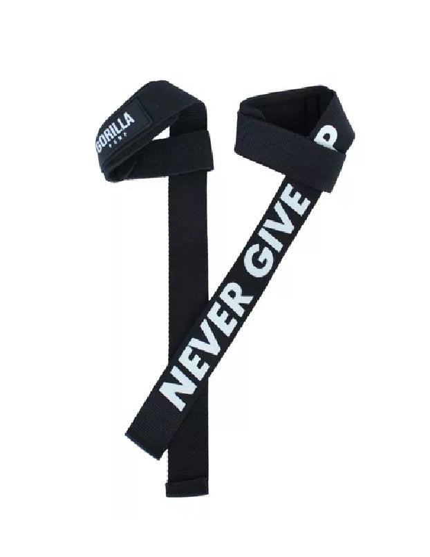 STRAPS NEVER GIVE UP GORILLA