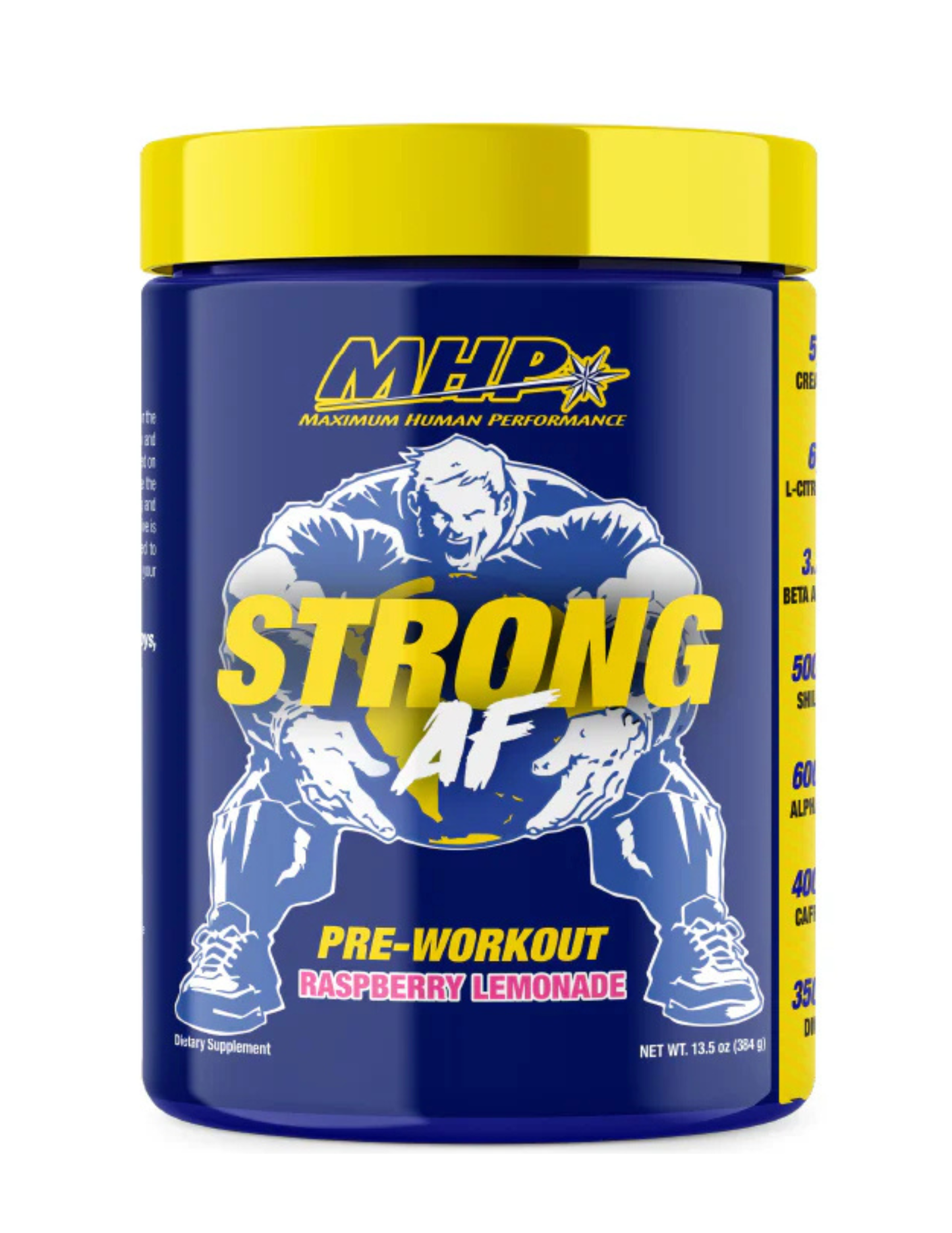 Strong AF Pre-Workout MHP 20 y 40 servicios — pre-entreno potente para energía y enfoque