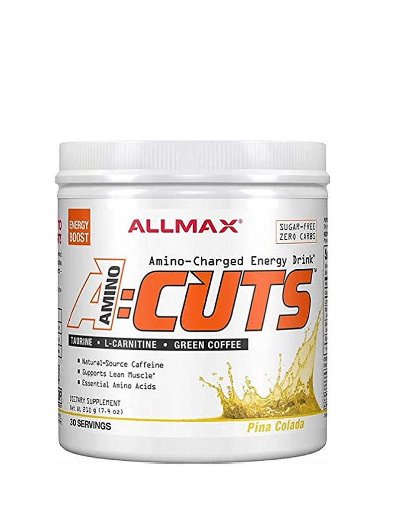 A-Cuts 30 serv Allmax aminoácido con L-carnitina y cafeína para energía y quema de grasa