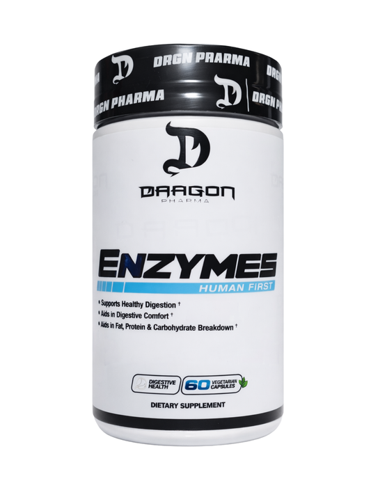 Enzymes Dragon Pharma 60 cápsulas — enzimas digestivas para apoyo digestivo
