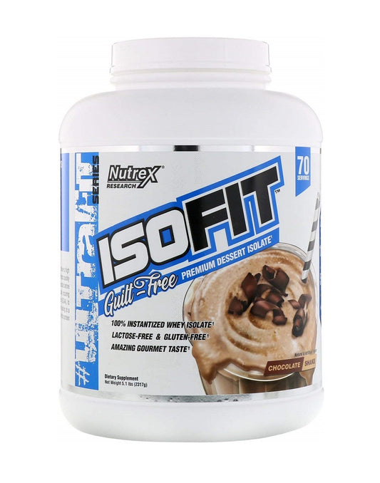 ISO Fit 5 lbs Nutrex proteína aislada sin azúcar para recuperación muscular
