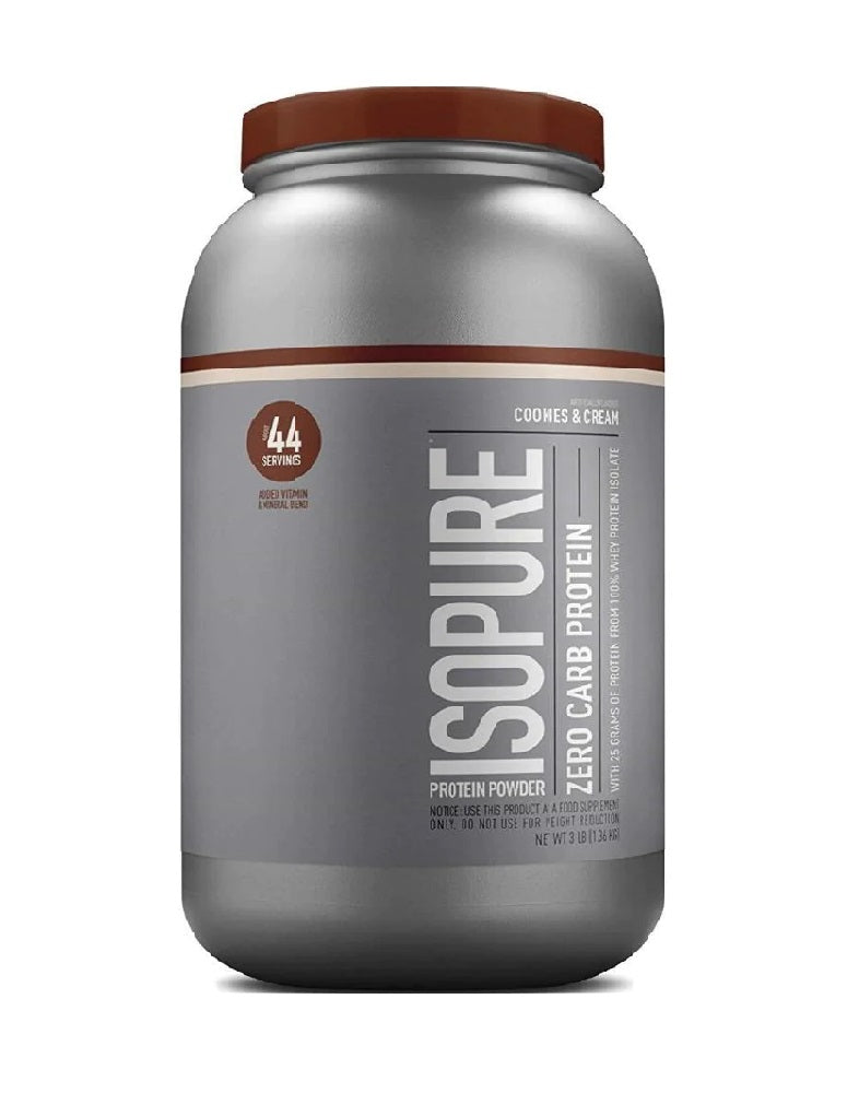 Isopure 3 lbs Nature’s Best proteína aislada sin carbohidratos para definición muscular