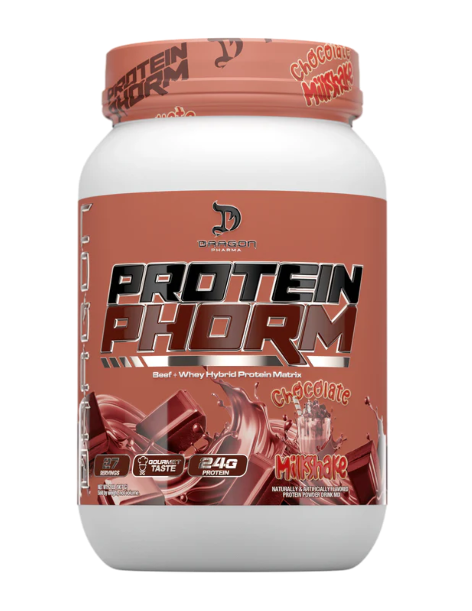 Protein Phorm Dragon Pharma 5 lbs proteína híbrida de res y suero para recuperación muscular