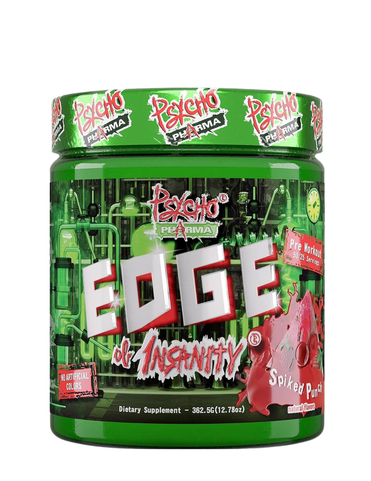 Edge of Insanity Psycho Pharma — pre-entreno de alta estimulación para energía y enfoque