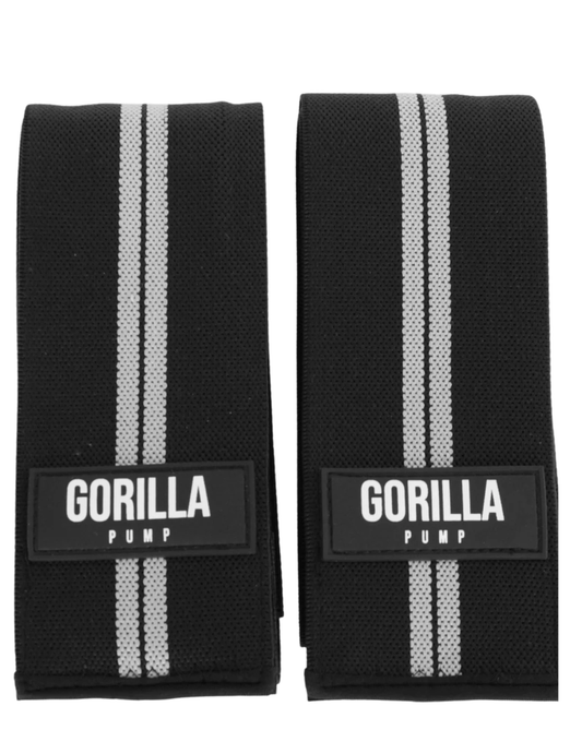 Rodilleras de cinta Gorilla Pump Knee Wraps para sentadillas, gimnasio y entrenamiento de fuerza