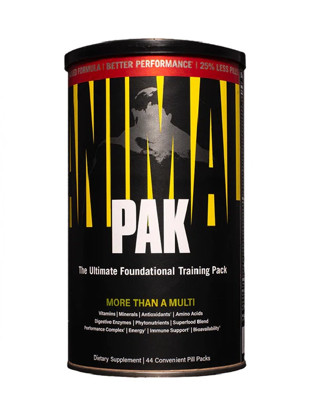 Animal Pak Universal Nutrition 44 packs multivitamínico deportivo todo en uno con más de 85 nutrientes esenciales