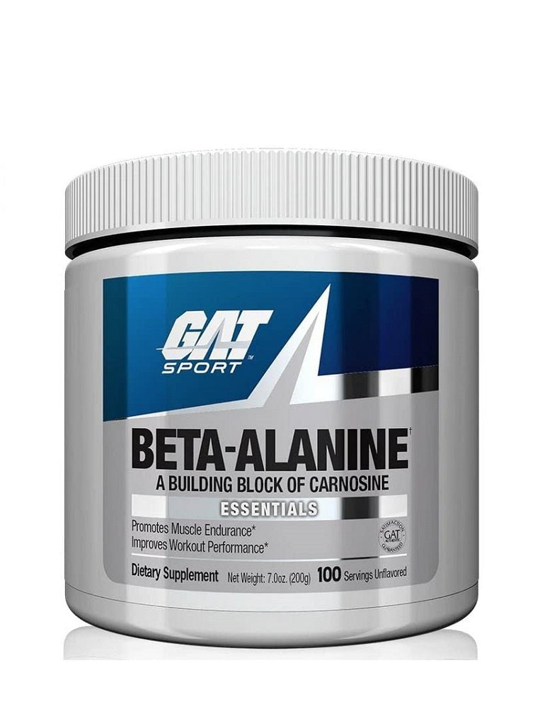 Beta-Alanine 100 servicios GAT Sport suplemento en polvo resistencia muscular

