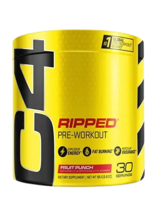 C4 Ripped Cellucor 30 servicios pre entreno con cafeína, beta alanina, L-Carnitina y Capsimax