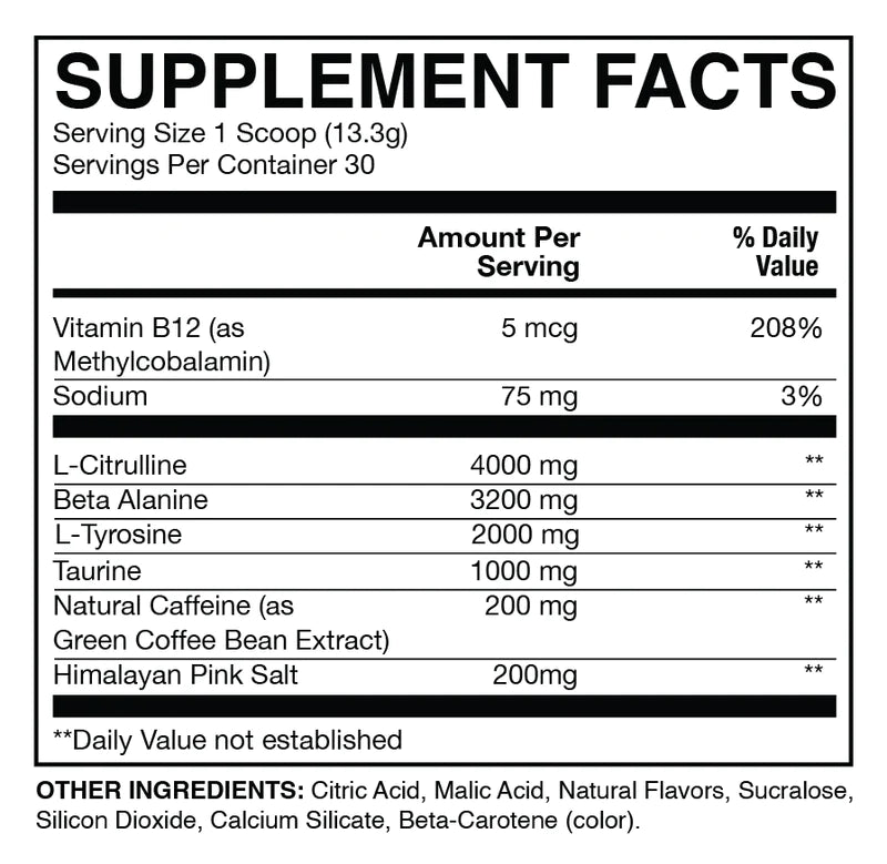 CBUM Essential Pre-Workout 30 servicios - RAW Nutrition