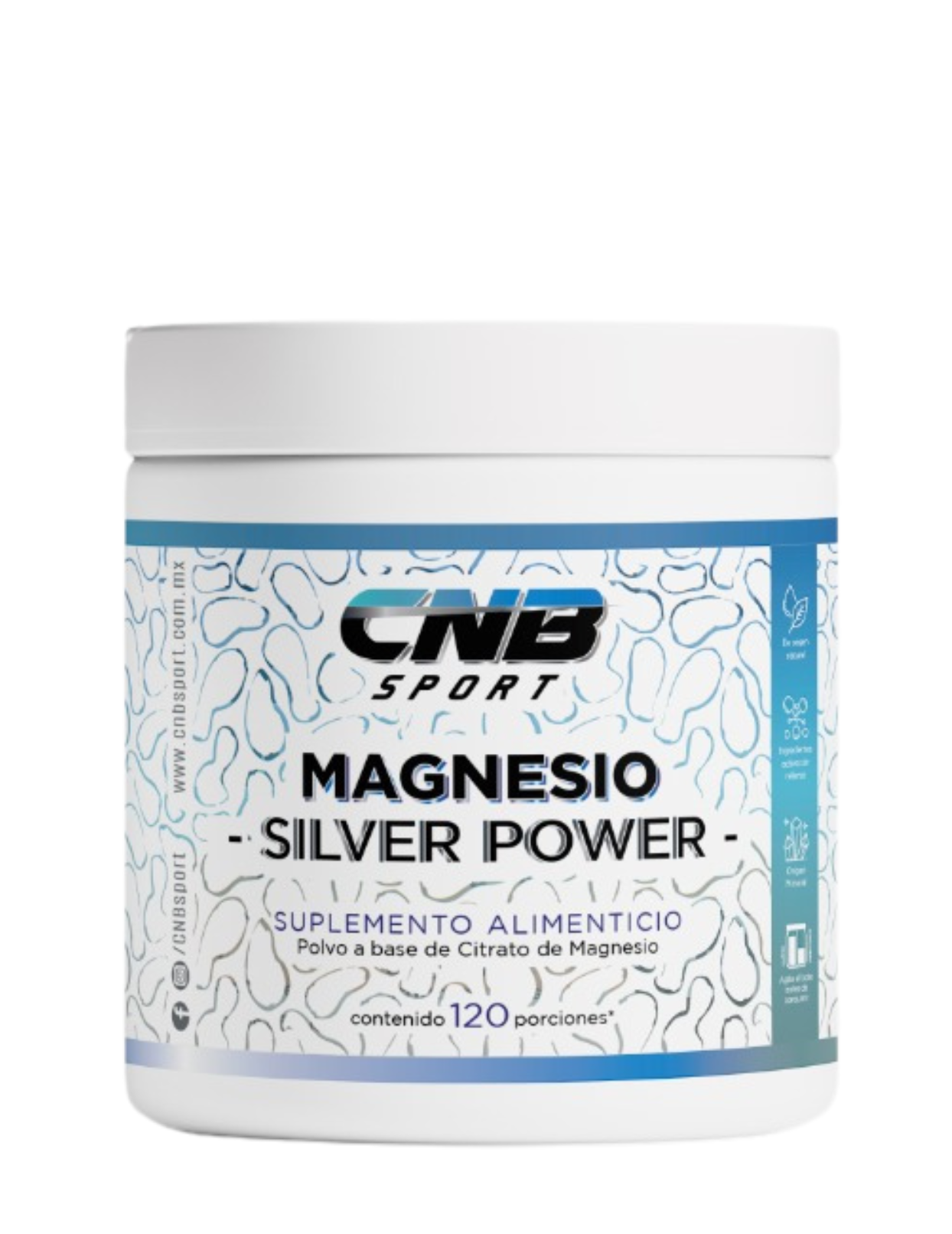 Citrato de Magnesio en polvo CNB Sport 300 g – suplemento para calambres, energía y recuperación muscular