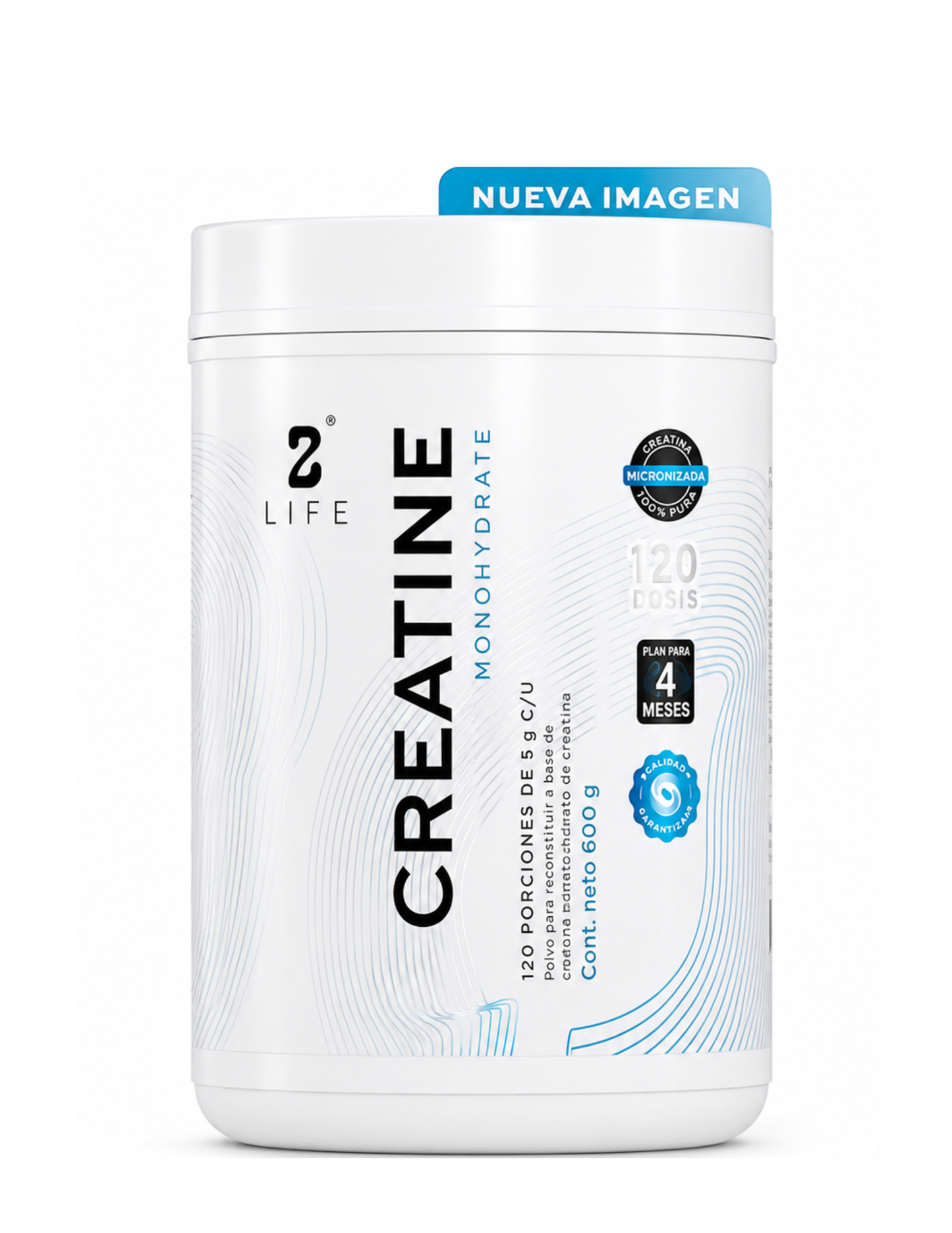 Creatina B Life 600 g — creatina en polvo para fuerza y rendimiento muscular