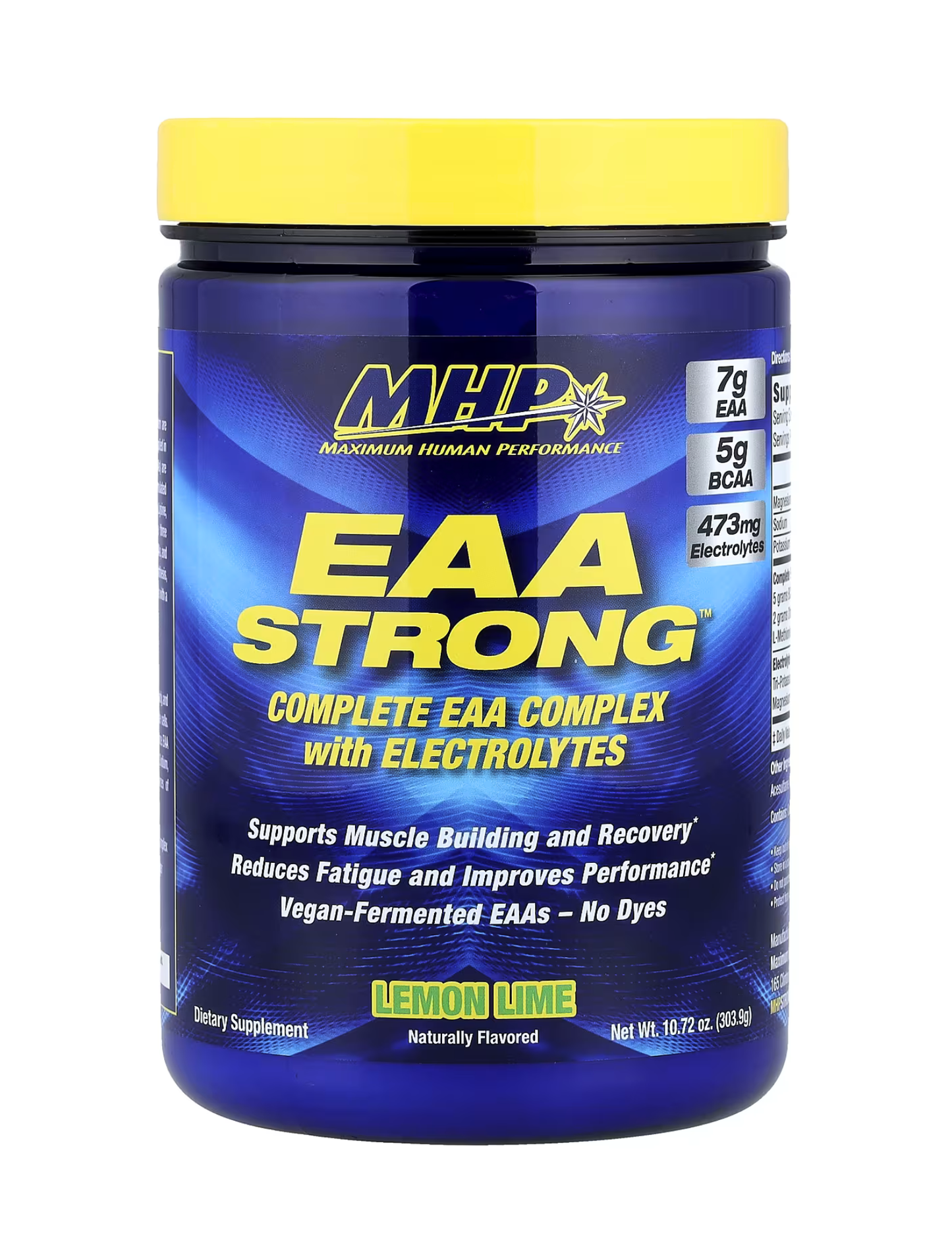 EAA Strong MHP 30 servicios — aminoácidos esenciales en polvo para soporte muscular