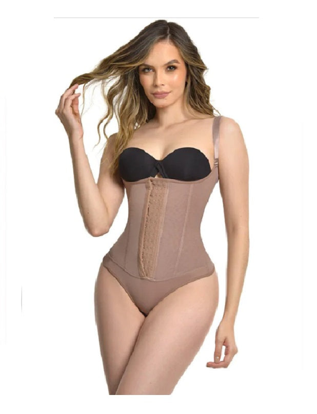 FAJA BODY TANGA CON TIRANTE AJUSTABLE CON 3 FILAS DE BROCHES ALEXANDRA BELLA MICHELL