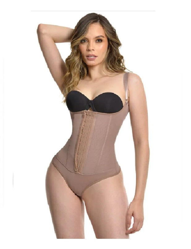 FAJA BODY TANGA CON TIRANTE AJUSTABLE CON 3 FILAS DE BROCHES ALEXANDRA BELLA MICHELL