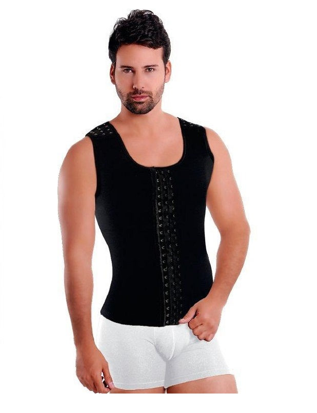 FAJA CHALECO MASCULINO CON 3 FILAS DE BROCHES (FABIAN FP1055) BELLA MICHELL