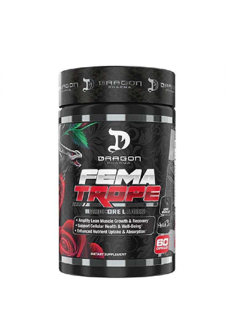 Fematrope Dragon Pharma 60 cápsulas — suplemento natural no hormonal para músculo magro, recuperación y absorción de nutrientes