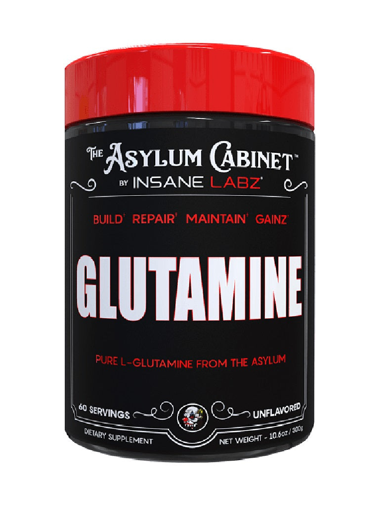 Glutamine Insane Labz 300 g glutamina micronizada para recuperación muscular y sistema inmune