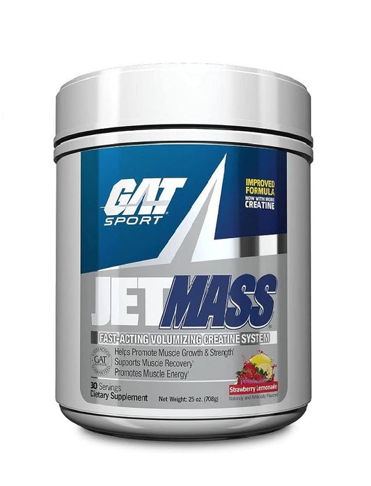 Jet Mass GAT Sport 720 g fórmula con creatina y aminoácidos para recuperación y volumen muscular