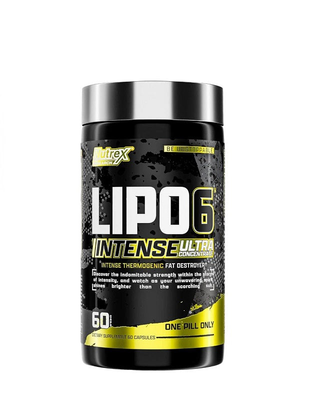 Lipo 6 Black Intense Ultra Concentrado Nutrex termogénico 60 cápsulas quema de grasa y energía

