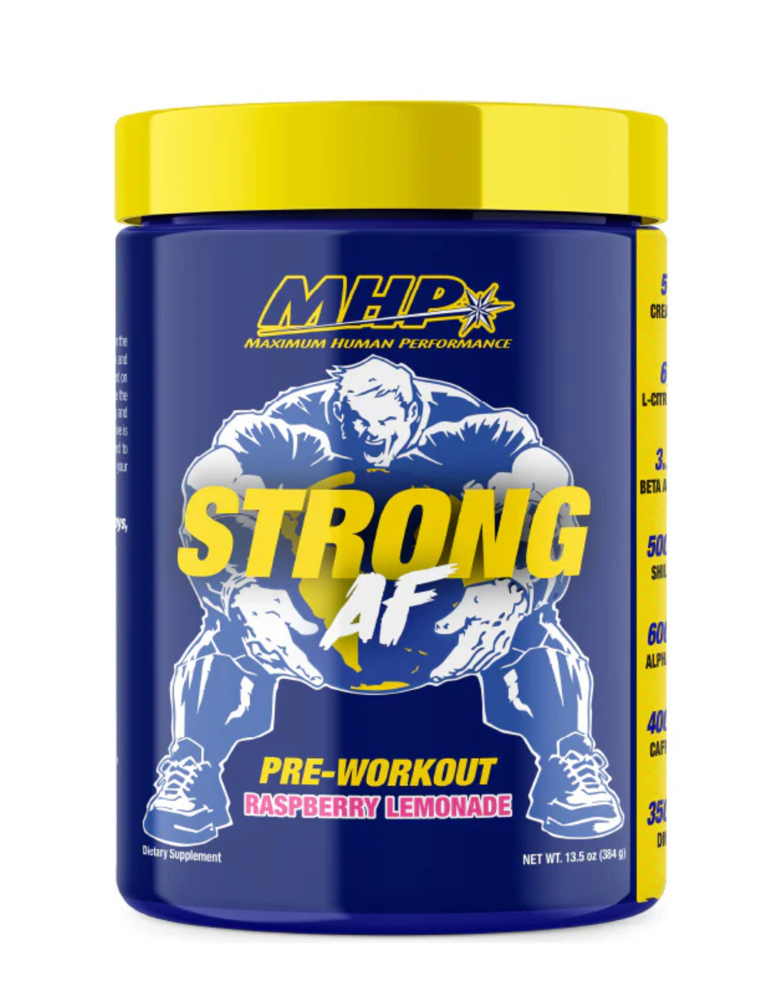 Strong AF Pre-Workout MHP 20 y 40 servicios — pre-entreno potente para energía y enfoque