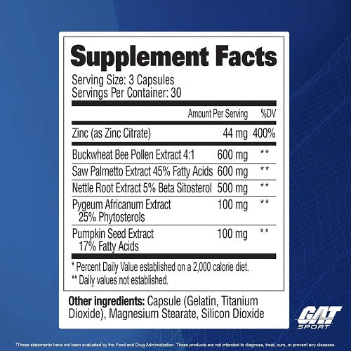 Testrol Prostate 90 cápsulas – GAT Sport