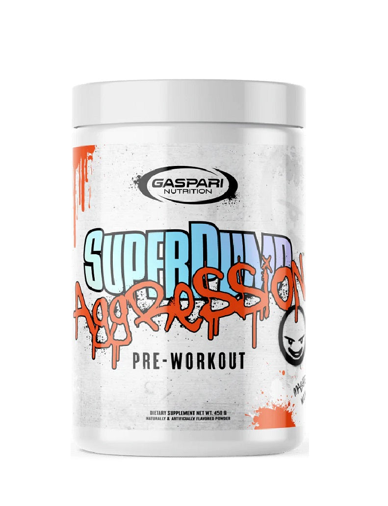 uperPump Aggression Gaspari Nutrition 25 servicios pre-entreno para energía, enfoque y congestión muscular

